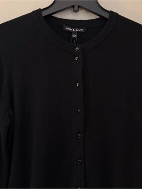 Cable & Gauge Women’s Classic Black Button Cardigan Sweater Med NWT